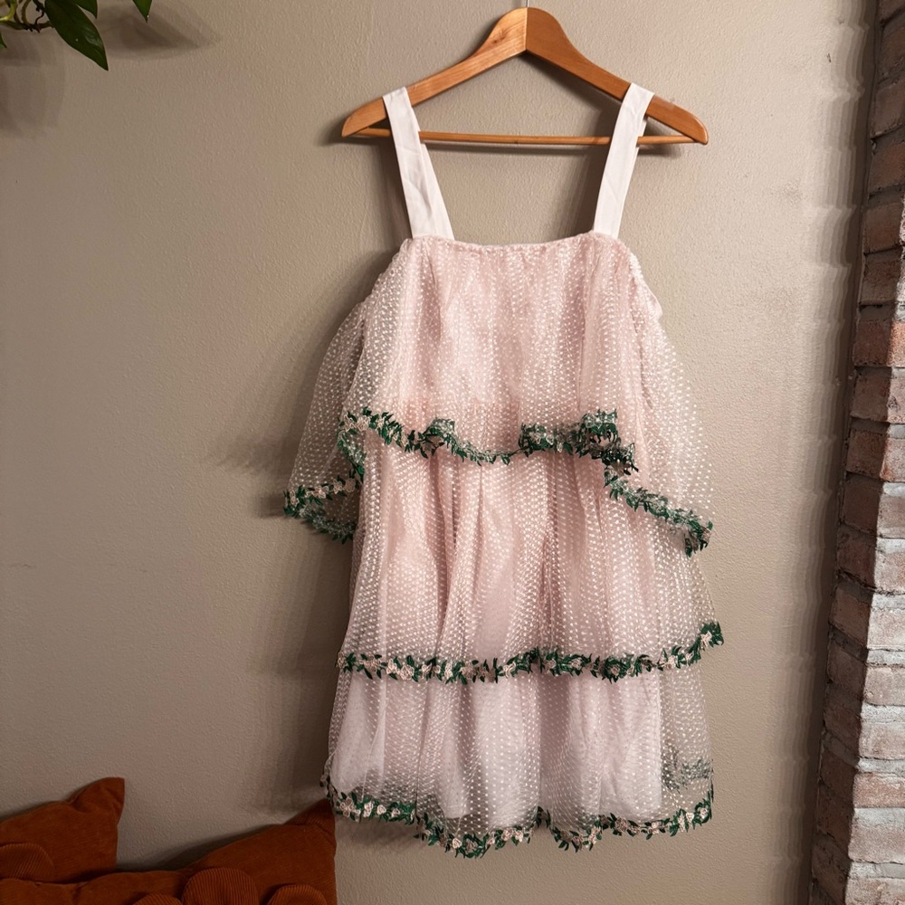 ASOS Floral Trim‎ Layered Mini Dress